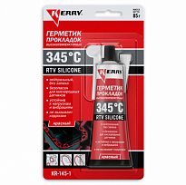 KERRY KR-145-1 Герметик прокладок автомобильный силиконовый высокотемпературный красный 85г 1/12шт